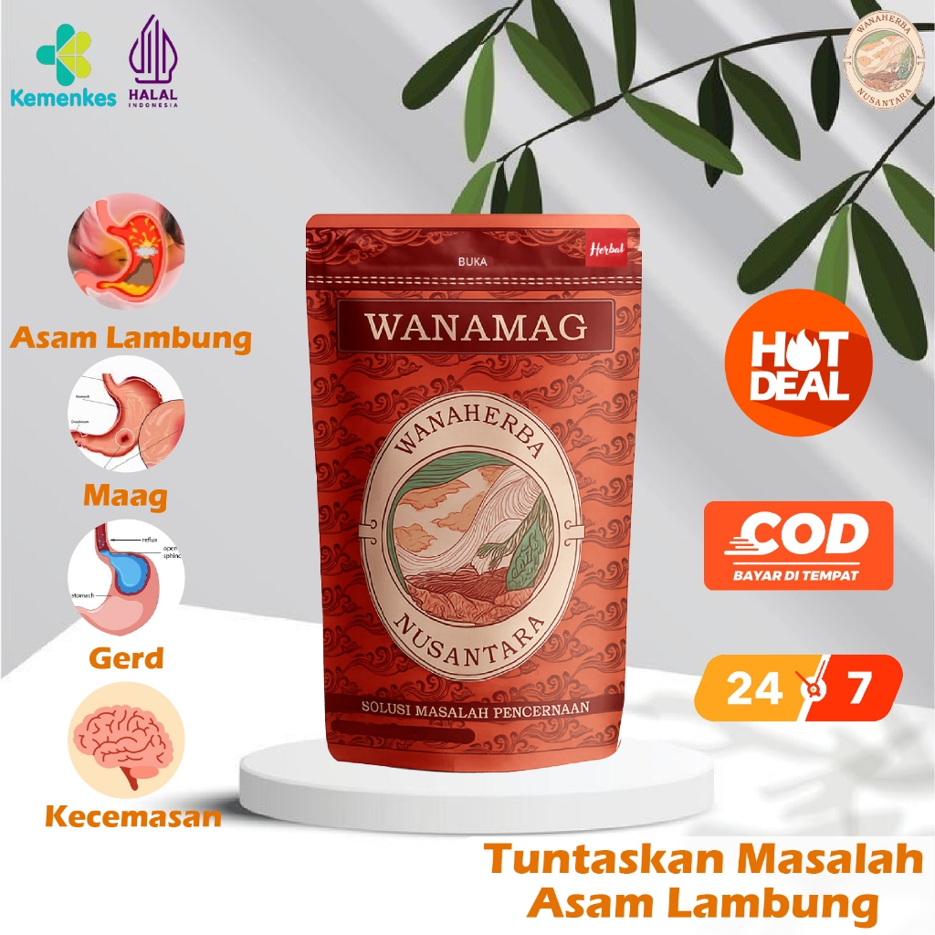 

Wanamag Minuman Herbal Pencernaan Obat Asam Lambung / Maag / Gerd / Anxiety Kecemasan / Panas Ulu Hati