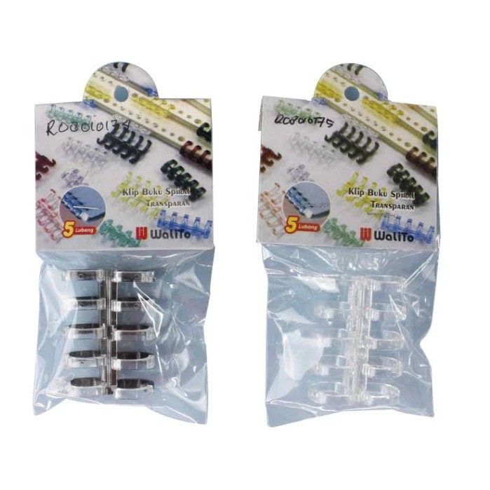 

WALITO - KLIP BUKU SPIRAL TRANSPARAN / RING BINDER 5 LUBANG