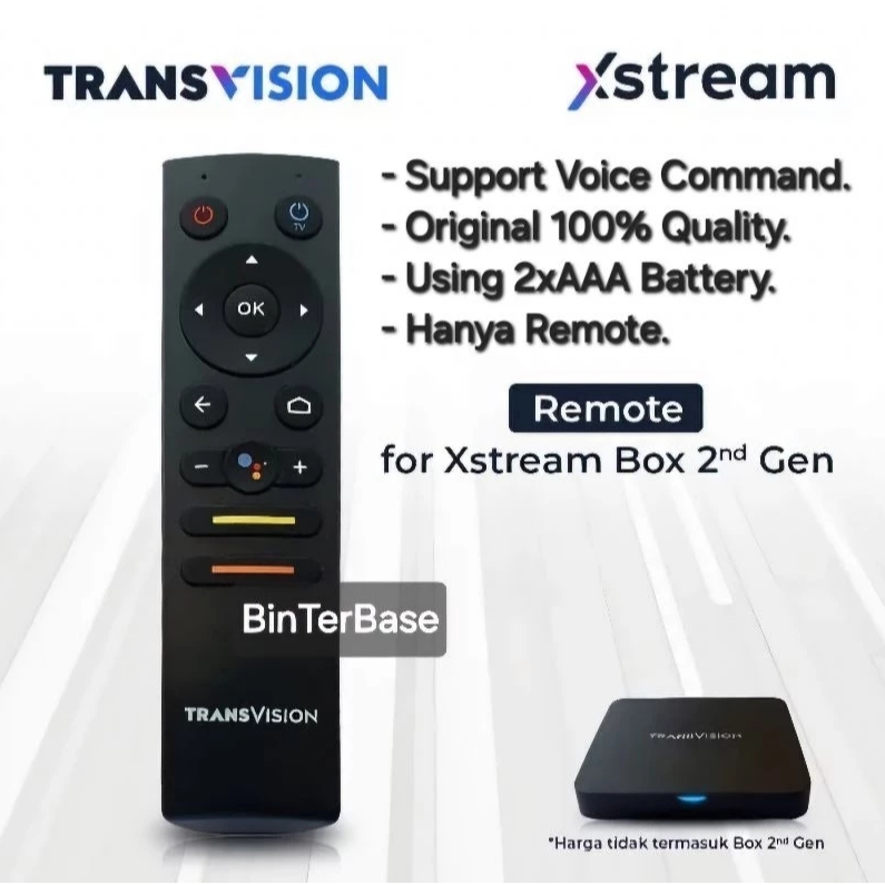 Remote remot Stb Transvision Gen2 Android Box TV Original 100% trans vision generasi 2 support bisa 