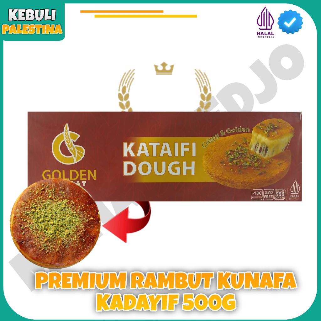 

RAMBUT KUNAFA KADAYIF 500g ASLI GOLDEN WHEAT