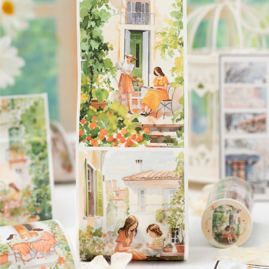 

(5M1) Washi Tape 80mmx2m Seri Pagi Dan Sore Sticker Aesthetic Dekorasi Journal Vintage Retro Scrapbook Jurnal Stiker Selotip