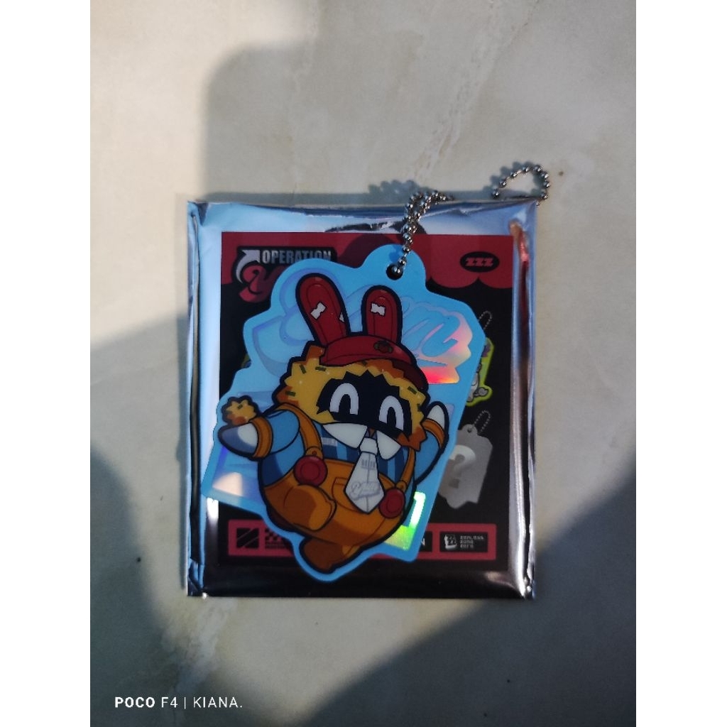 SECRET BANGBOO BLUE KEYCHAIN ZZZ x J CHICKEN