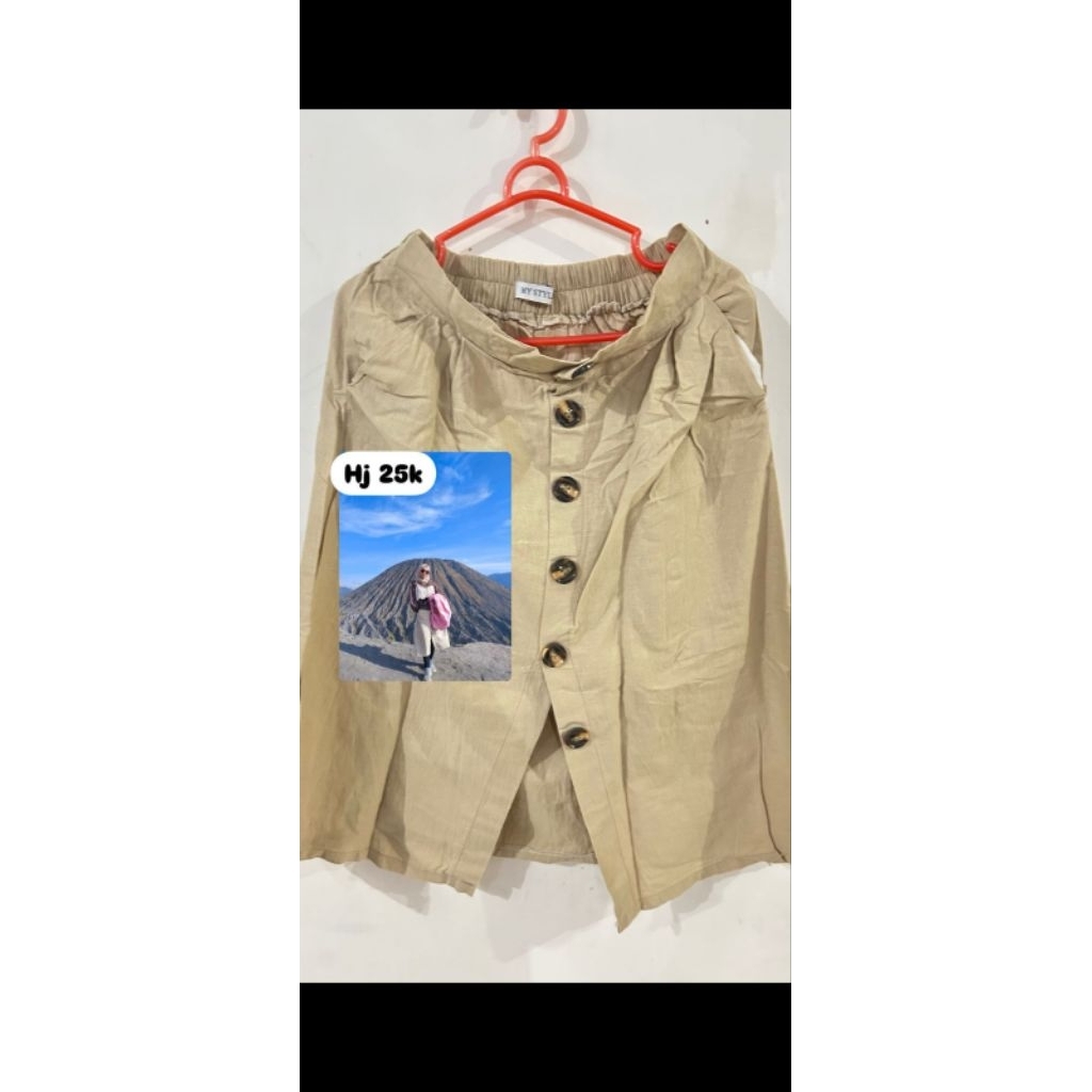 preloved rok gantung warna coksu