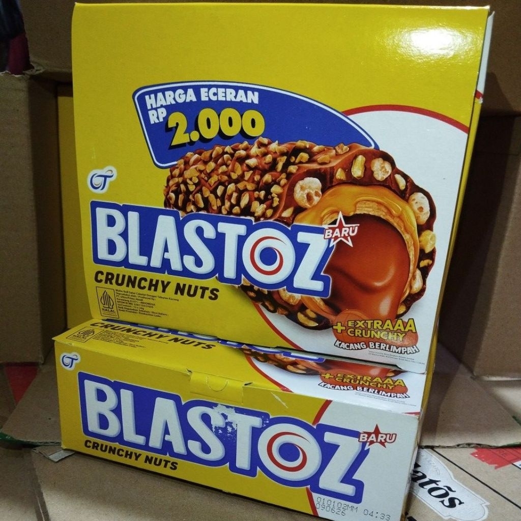 

Blastoz crunchy nuts 1box isi 12pcs