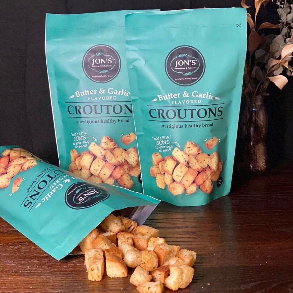 

JON'S Butter & Garlic Flavored Croutons 130 Gram