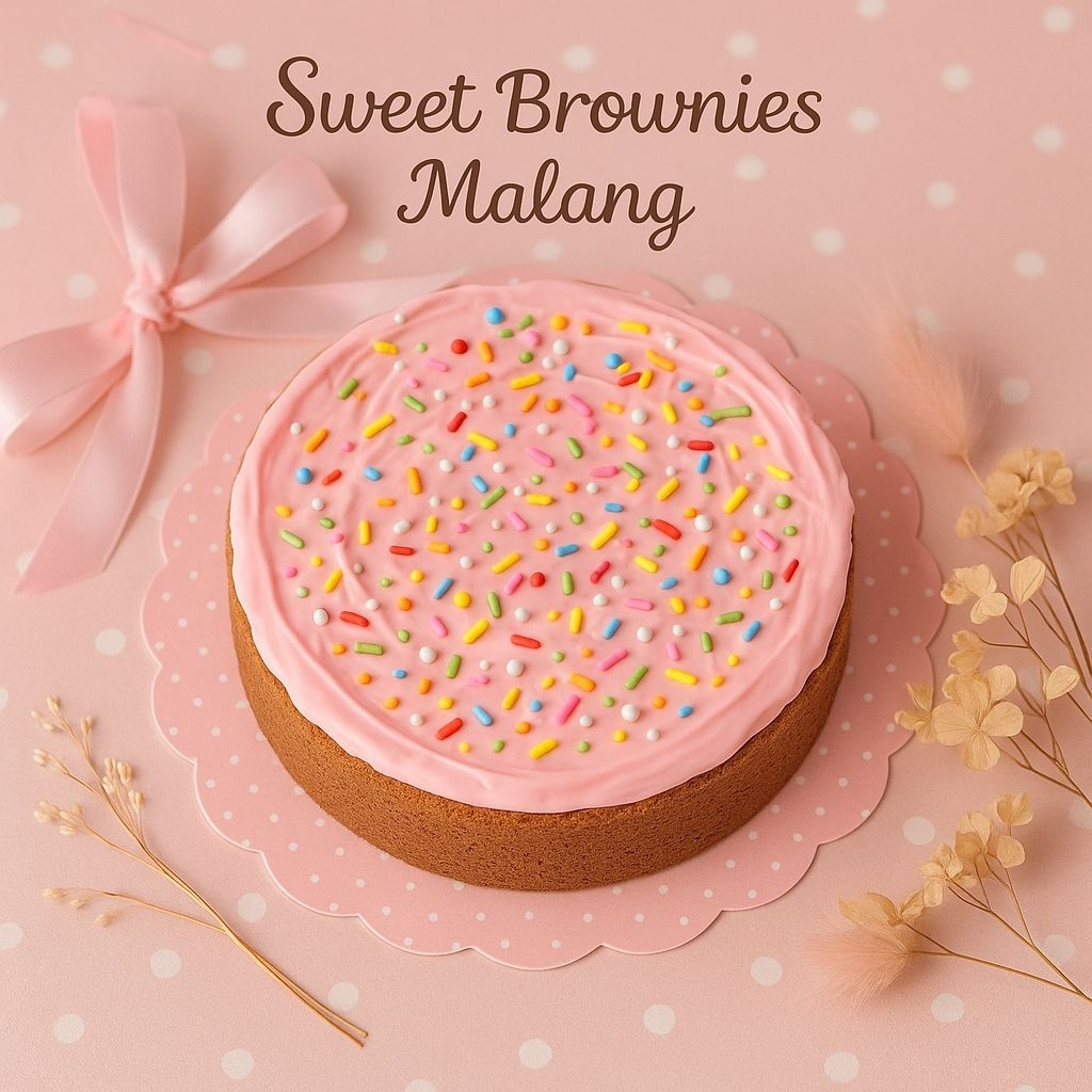 

Brownies Tart Topping Choco Pink Sprinkle