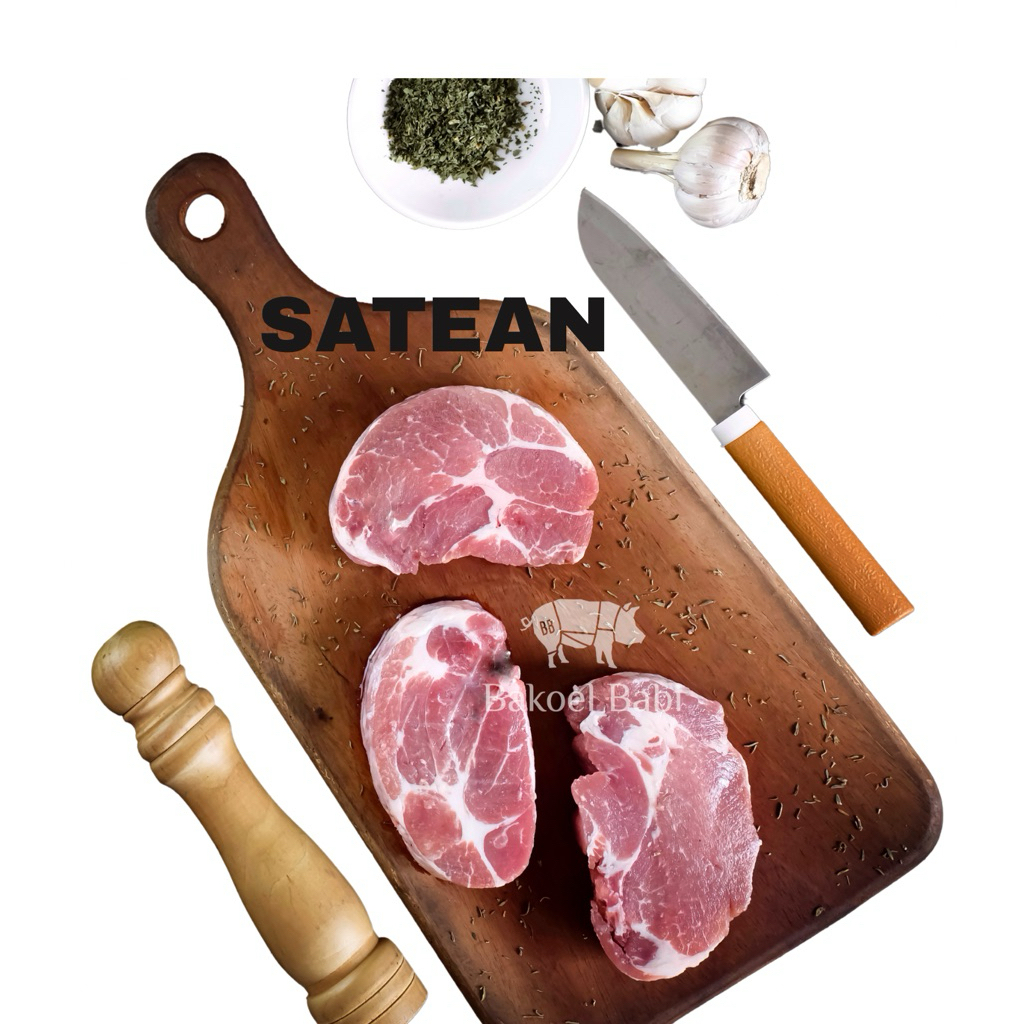 

SATEAN BABI/SATEAN/PORKBLADE/KAPSIM KEMBANG/MOKSAL/COLLAR