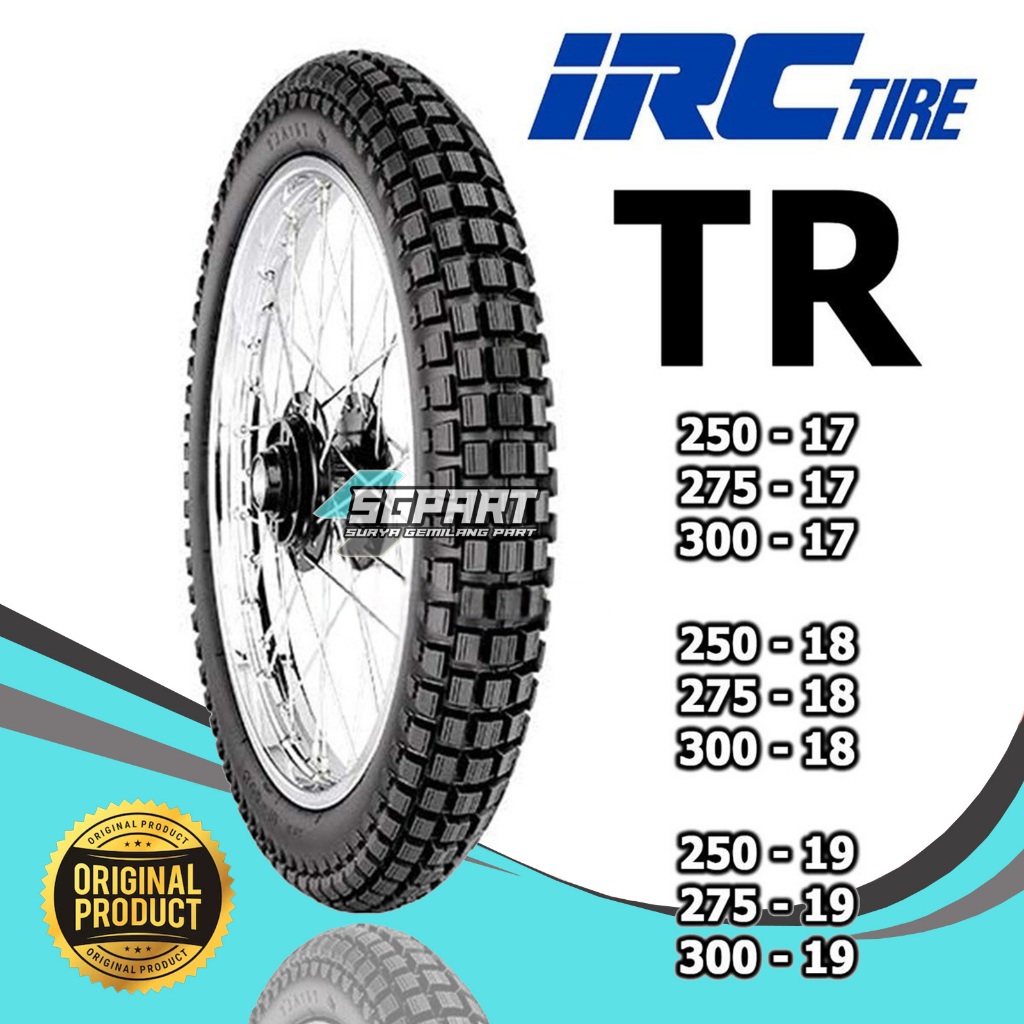 Ban Semi Trail IRC TR Ring 17 250-17 275-17 300-17 TERSEDIA RING 18 19