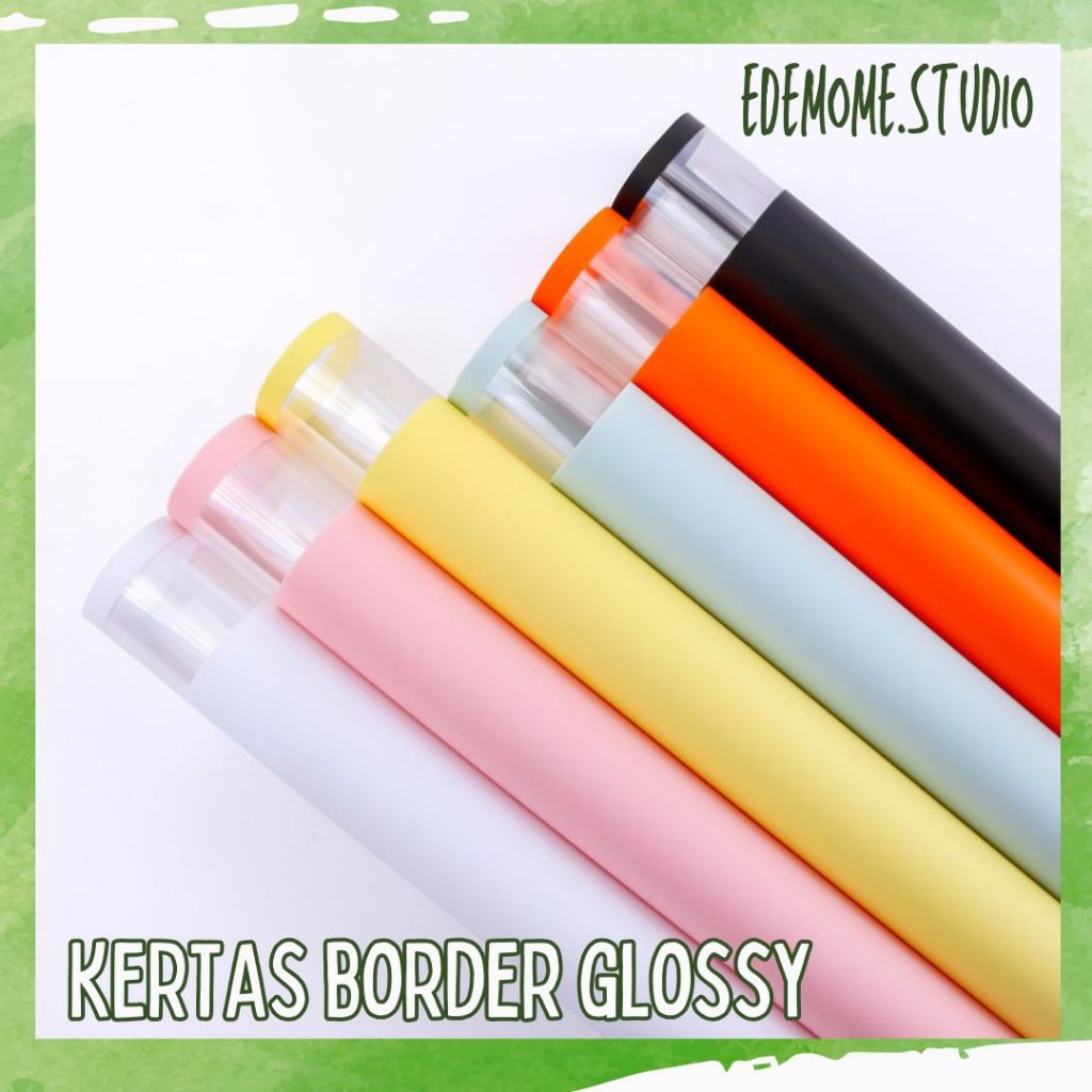 

Kertas Border Glossy Flower Wrapping Paper Kertas Cellophane Cello Kertas Buket Cantik Glossy