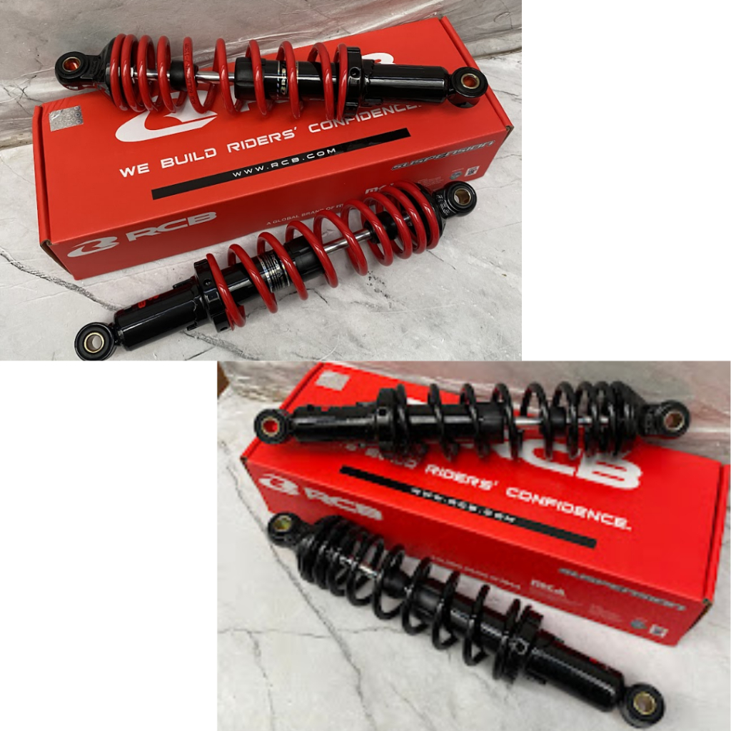 Shock RCB A3 Series TIGER RX KING BEBEK HONDA YAMAHA 320mm Black series RED TITANIUM