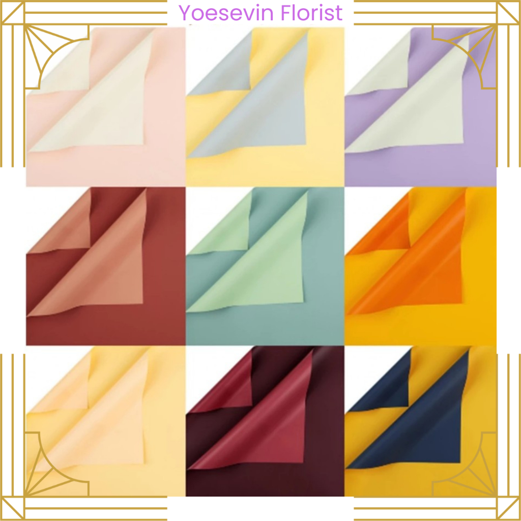 

KB6200 Bicolor Cellophane Kertas Buket Bunga Dua Warna Wrapping Paper