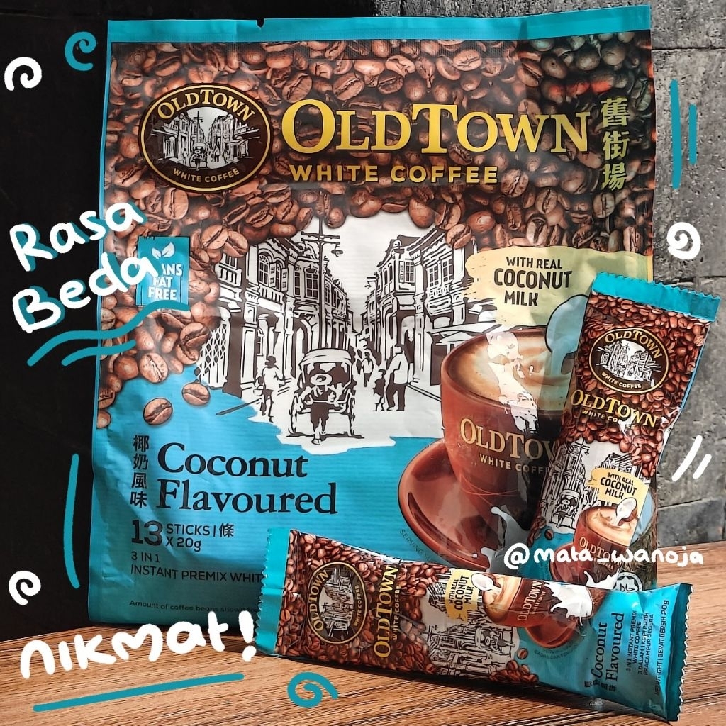 

Oldtown coffee Coconut flavor | White Milk tea ( HARGA SATUAN )