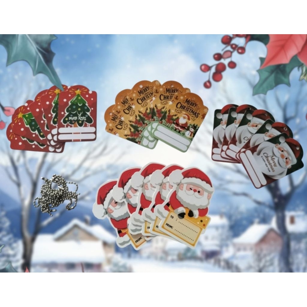 

Hang Tag Natal / 5 Set
