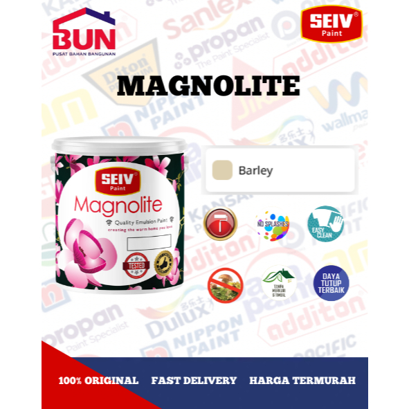 SEIV Magnolite Cat Tembok Interior kemasan 5kg - BARLEY