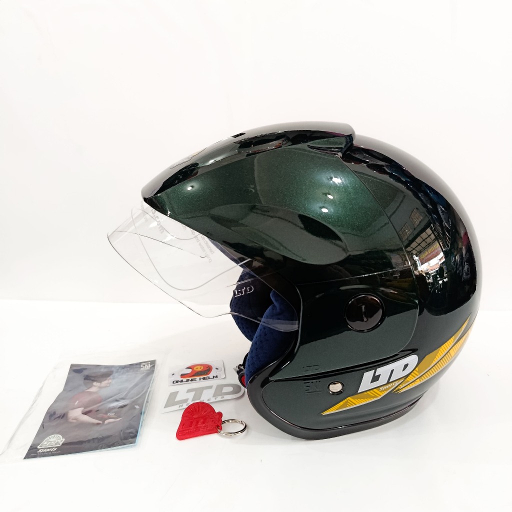 HELM LTD SPORTS 100% ORIGINAL warna hijau lumut