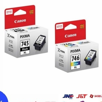 Canon 745XL 746XL Black Color Cartridge Tinta Hitam Warna Extra Large