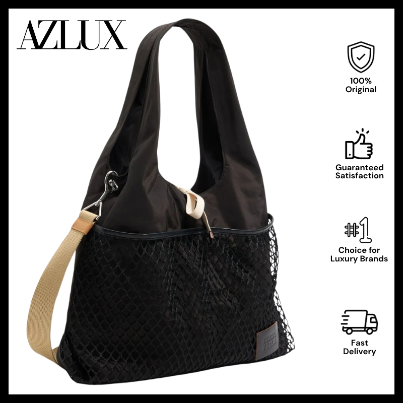 Bimba Y Lola Large Black Nylon Paper Bag