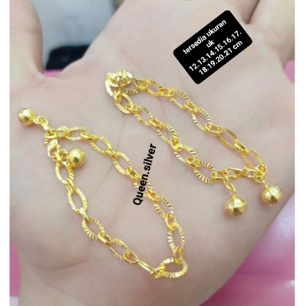 GELANG RANTAI PERAK 925 Asli