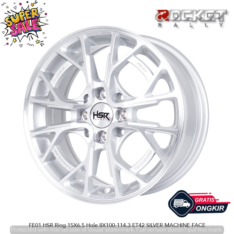 Promo Velg Original HSR FE01 R15 Bisa untuk mobil Jazz Avanza Yariss Livina Panther Sigra Freed Mobi