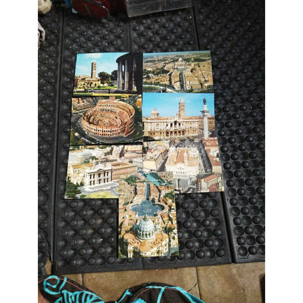 

paket kartu pos jadul kota Roma tempo dulu 7 buah