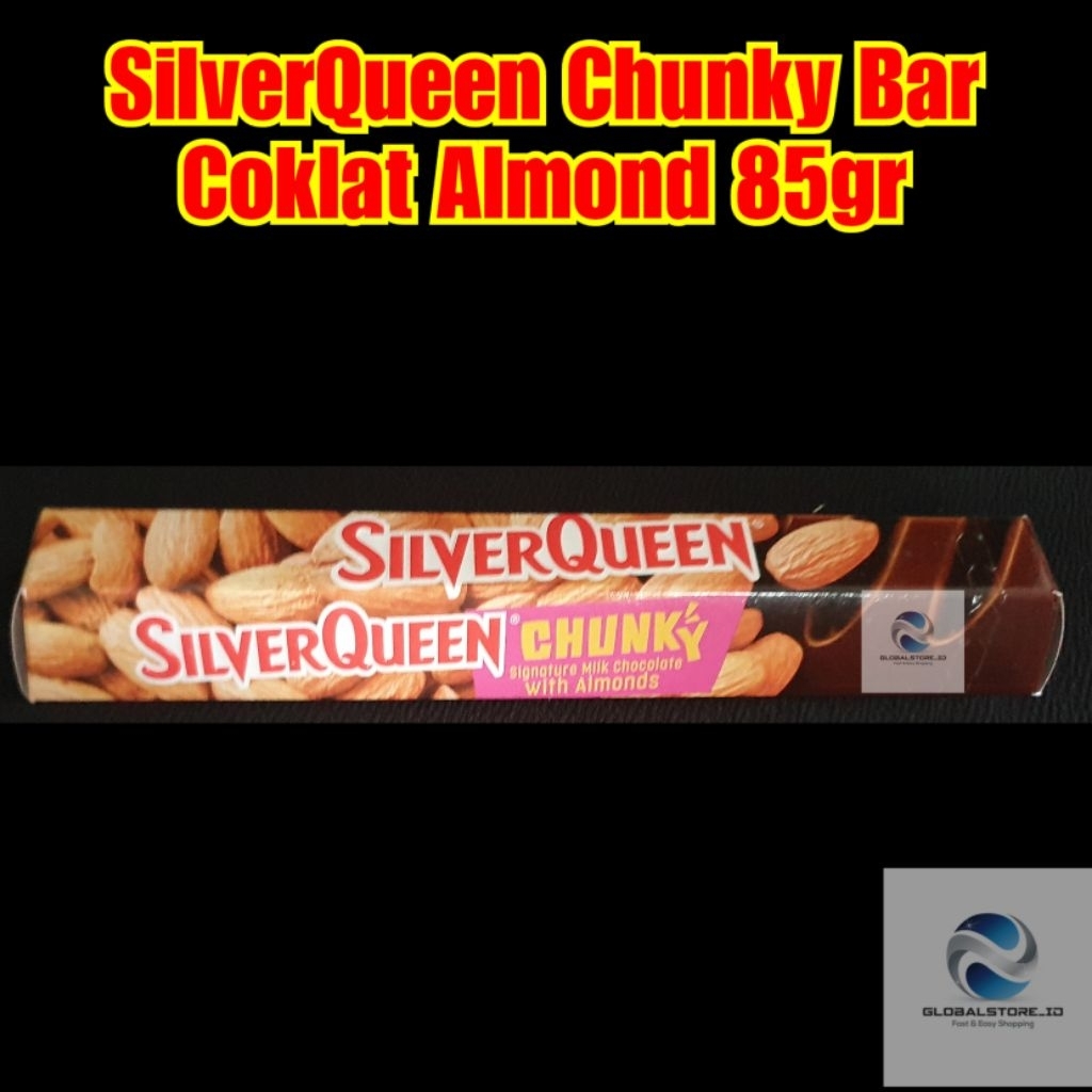 

Silverqueen Chuncky Bar Coklat Almond 85gr