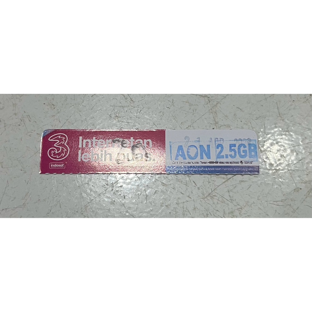 Voucher Kuota 3 2,5gb AON