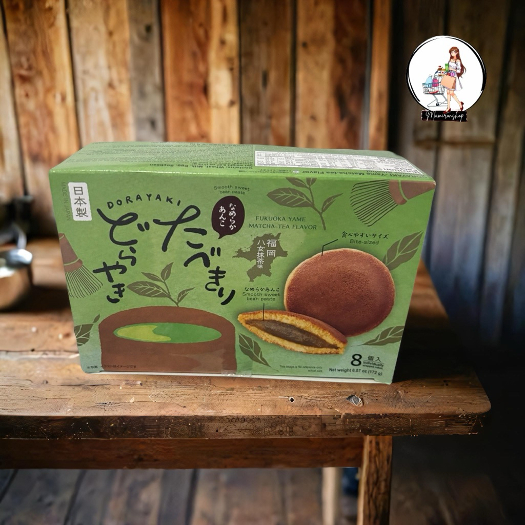 

Dorayaki Jepang Matcha Fukuoka Yame 8 pcs – Kue Jepang Isi Pasta Kacang Matcha Original