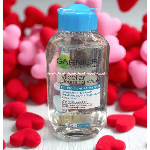 Garnier 125ml Micellar Cleansing Water For Oily Acne 125 ml Pembersih Wajah Muka Garniyer Micelar Ga