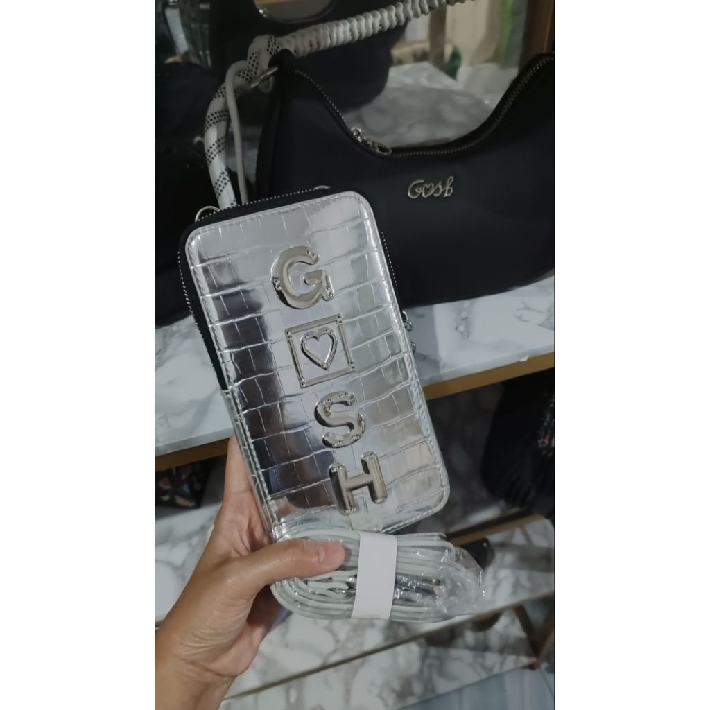 [Bisa COD] Ready Tas HP Gosh Original New art 158 Silver