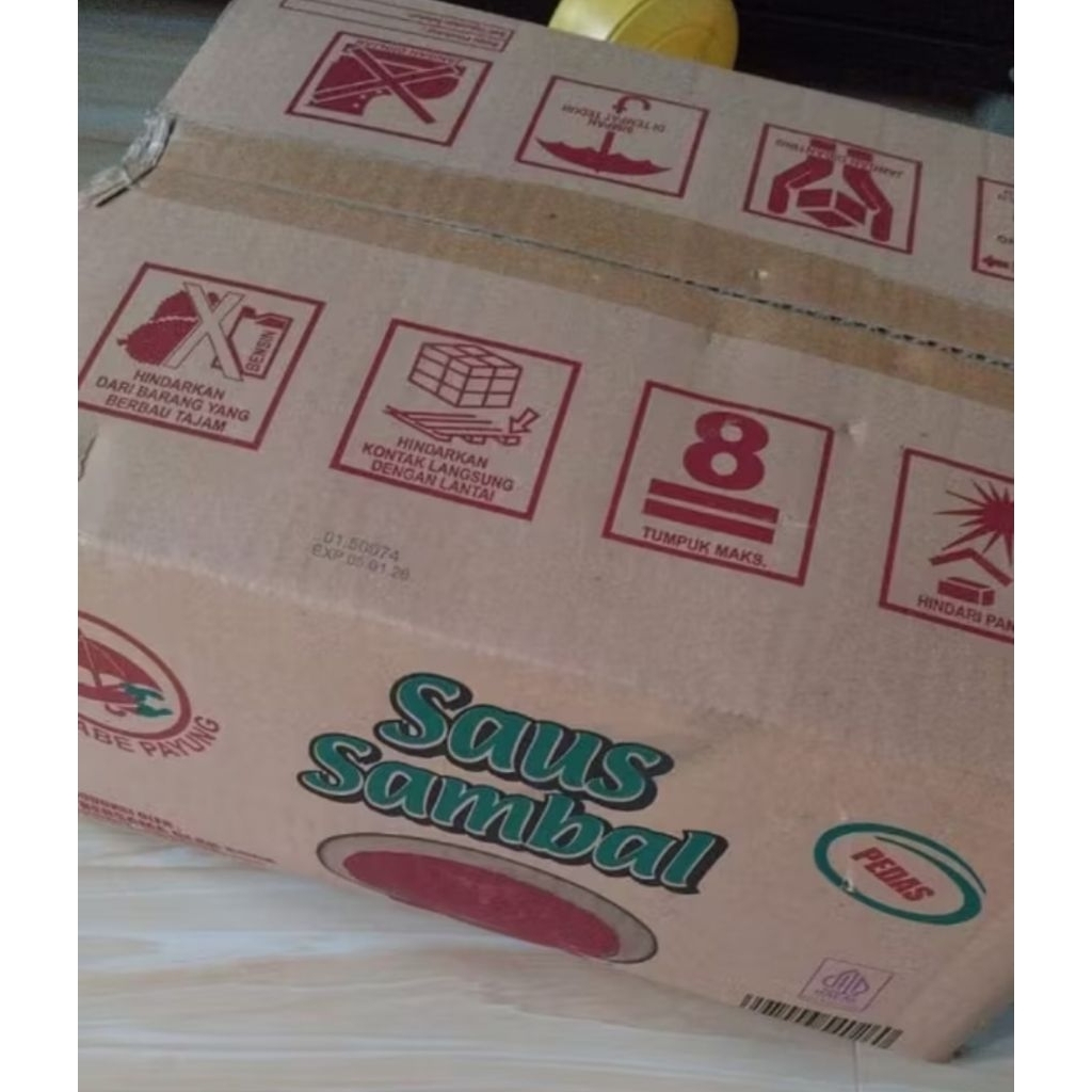 

1 DUS Saus Sambel Cap Cabe Payung Pedas isi 24 Pcs 600ml Saos Sambel