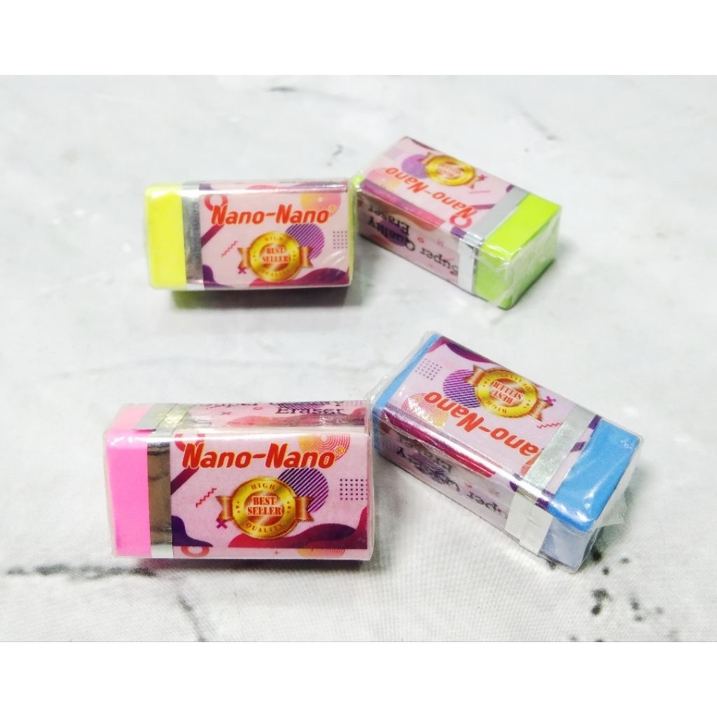 

PENGHAPUS WARNA NANO-NANO / STIP WARNA NANO-NANO / ERASER WARNA - NANO-NANO