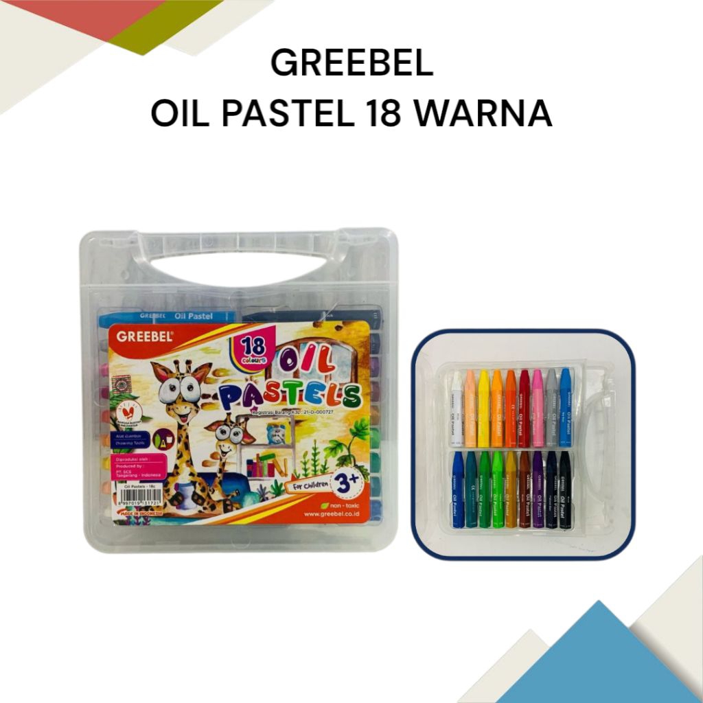 

Oil Pastel 18 Warna Greebel Krayon Minyak Perlengkapan Menggambar