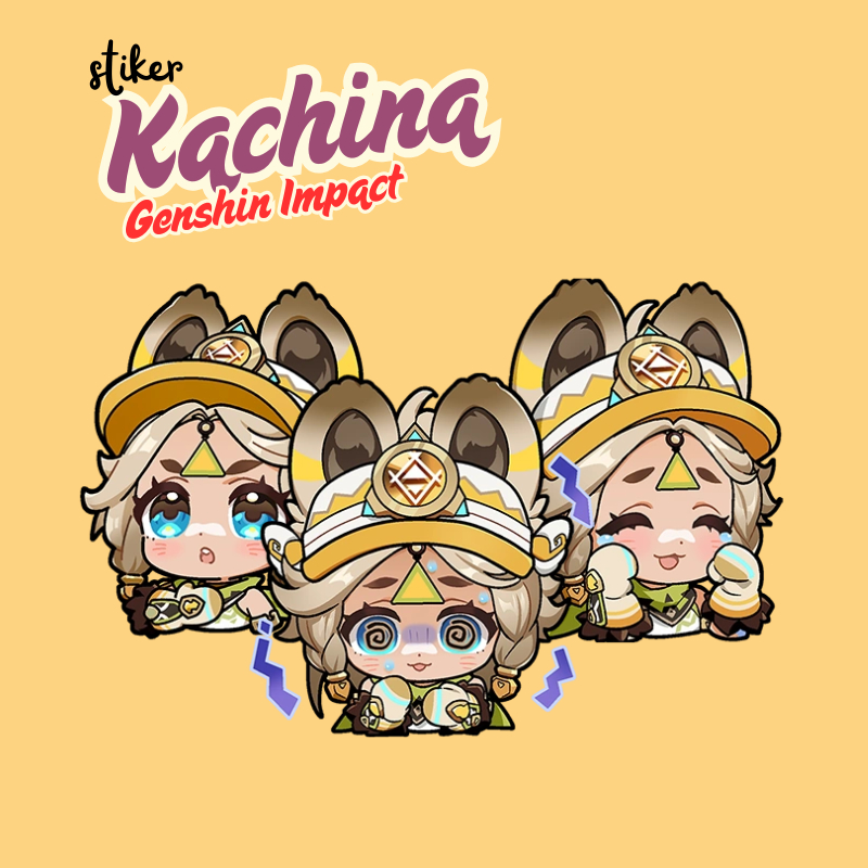 

Stiker Kachina Genshin Impact | Sticker Merch Genshin Impact Kachina Vinyl Glossy Anti Air