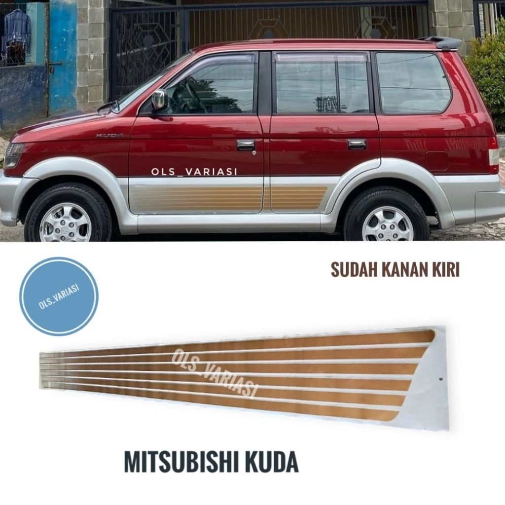 Stiker Mitsubishi kuda / Sticker Mitsubishi kuda / list body samping Mitsubishi kuda / Stiker list b