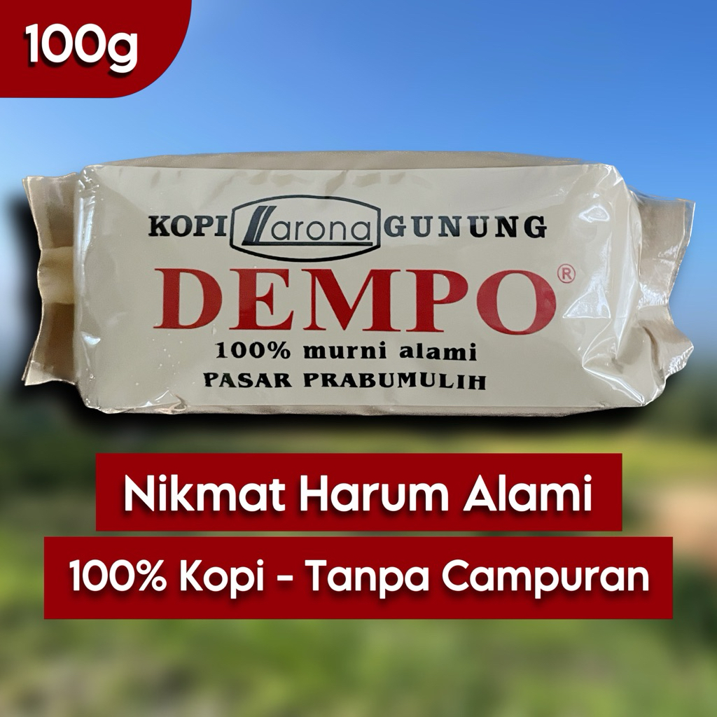 

Kopi Dempo 100g | Kopi Larona Gunung Dempo | Kopi Bubuk Hitam Robusta Semendo Muara Enim Khas Sumatera Selatan