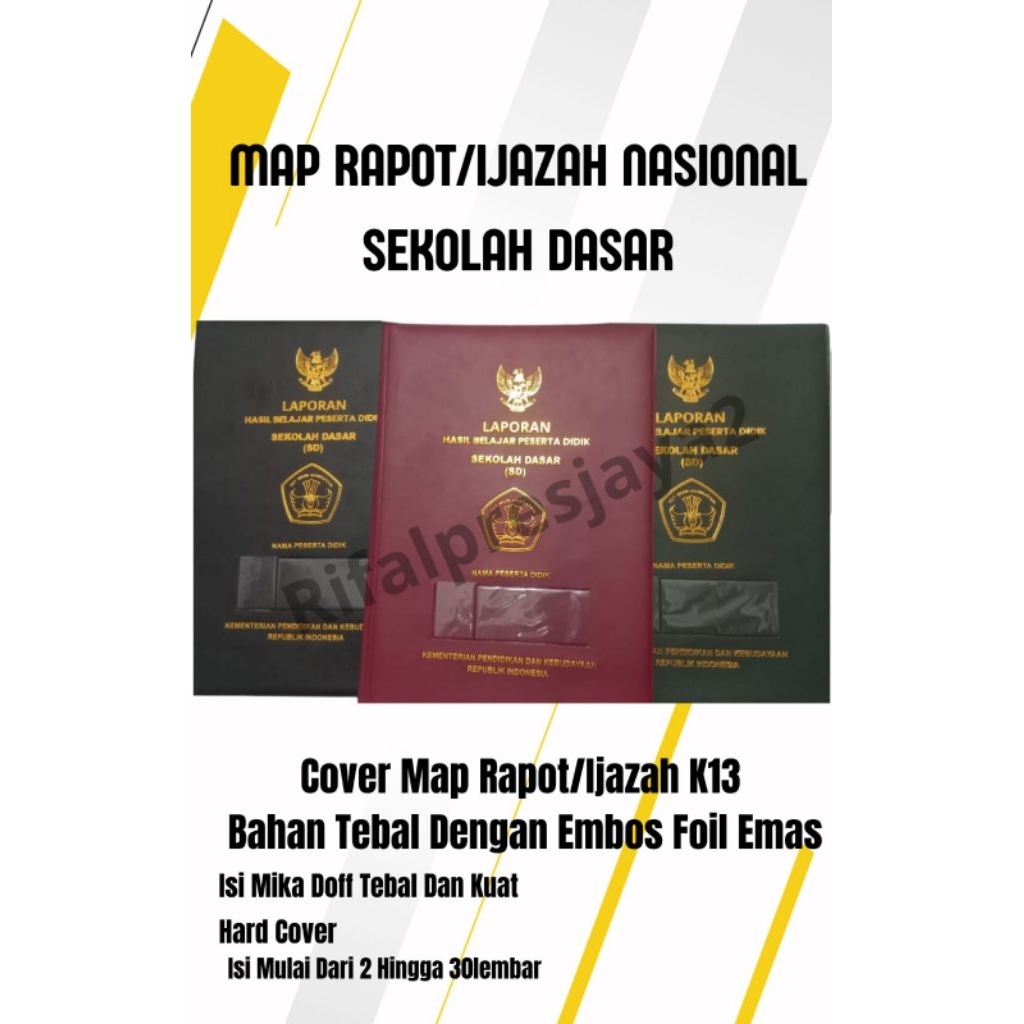 

COVER MAP / SAMPUL RAPORT SD DESAIN NASIONAL BISA SATUAN