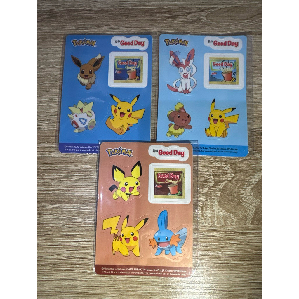 

Pokemon sticker GoodDay set limited edition