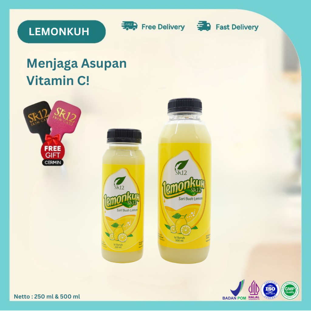 

LEMONKUH SR12 TERBUAT LEMON ASLI SEBAGAI SUMBER VITAMIN C ALAMI - 250 Ml