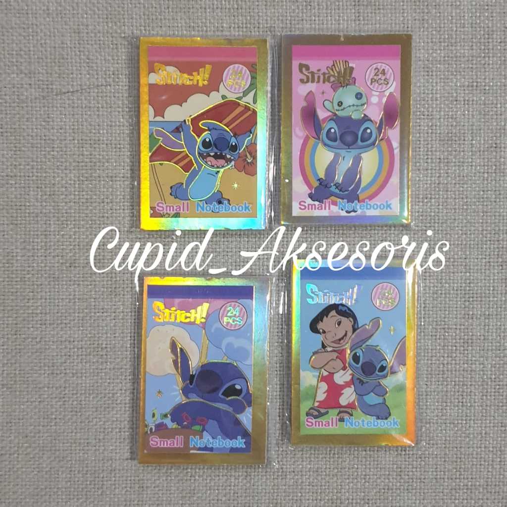 

( PER 4 PCS ) BUKU STIKER STITCH NOTE BOOK STICKER GAMBAR TEMPEL MINI KECIL DENGAN GAMBAR KARAKTER STITCH DI SETIAP LEMBAR