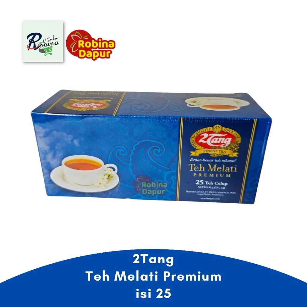 

2Tang Teh Melati Premium Jasmine 25 Teh Celup