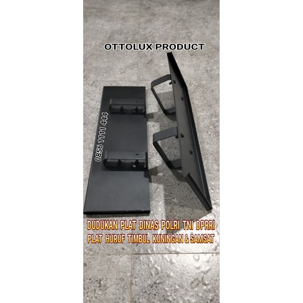 Tempat plat nomor Plat Samsat dan dinas huruf Timbul kuningan DPR-RI. Kemhan. polri