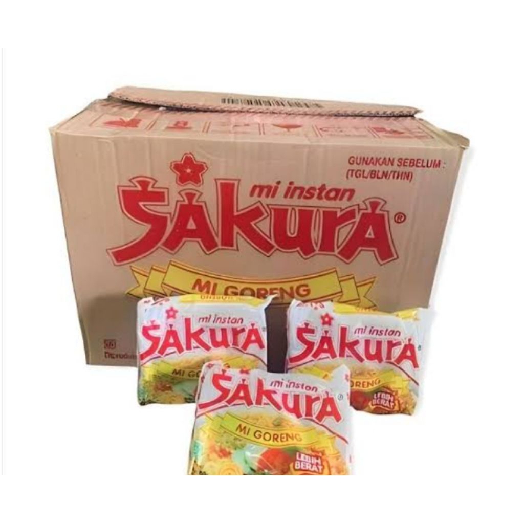 

mie instan sakura goreng 1 dus isi 40 pcs