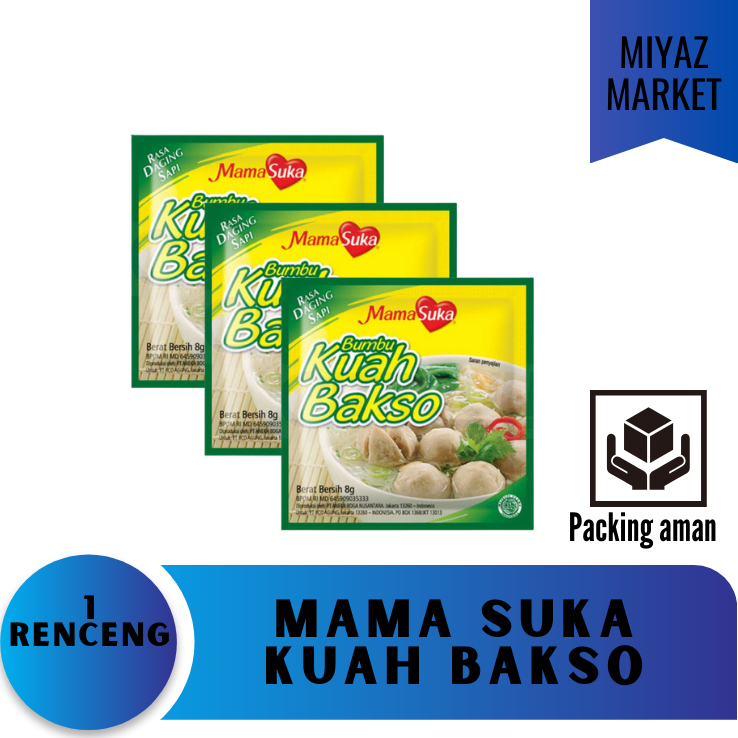 

❤MIYAZMARKET❤ Mamasuka Bumbu Kuah Bakso Sachet / Mamasuka Kuah Bakso Renteng 12'