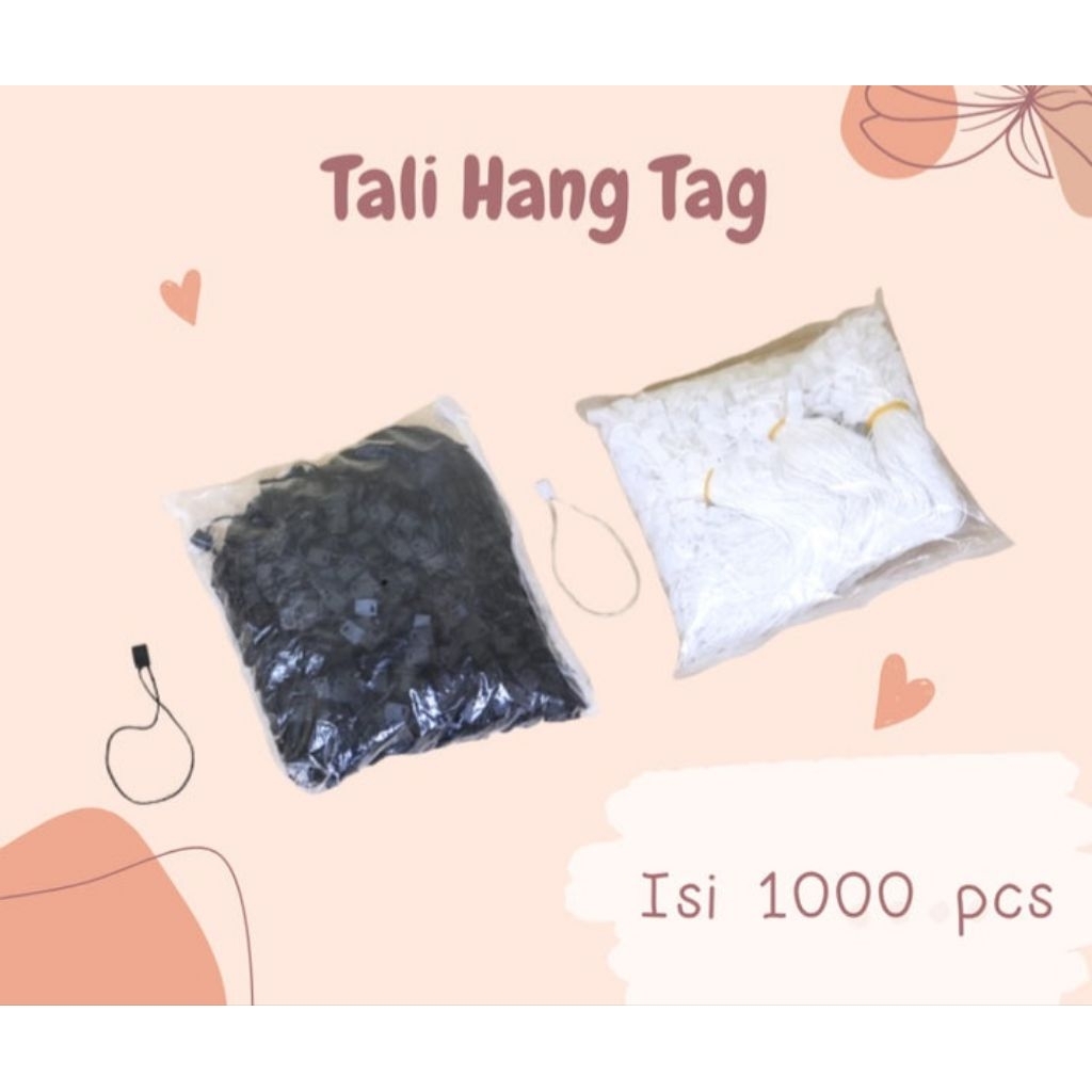 

Tali Hangtag 1pack isi 1000pcs/Tali Hangtag/Tali Baju/Tali Label