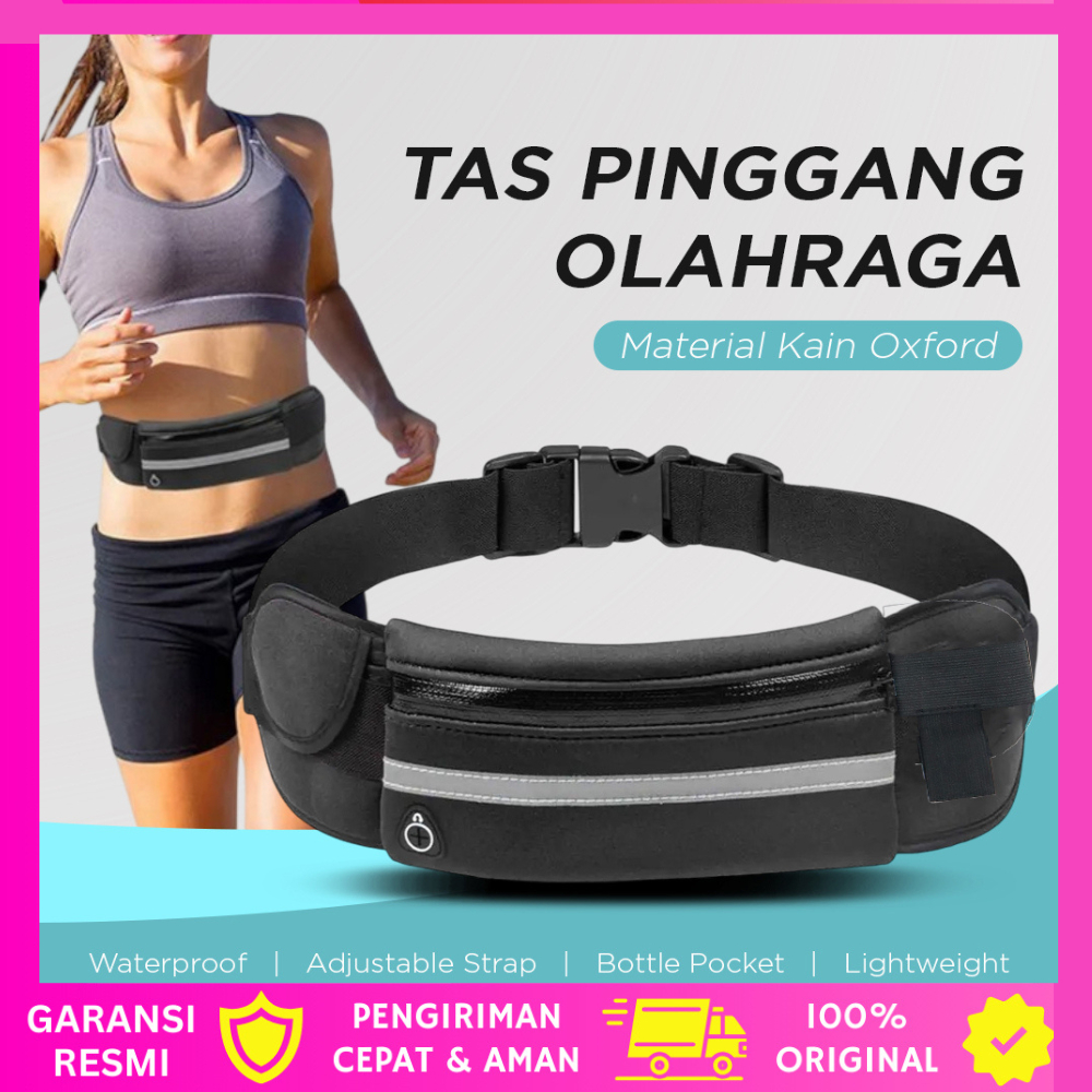 Tas Ikat Pinggang Lari Tas Pinggang Olahraga Lari Running Waist Bag Tas Hp Belt Running Belt