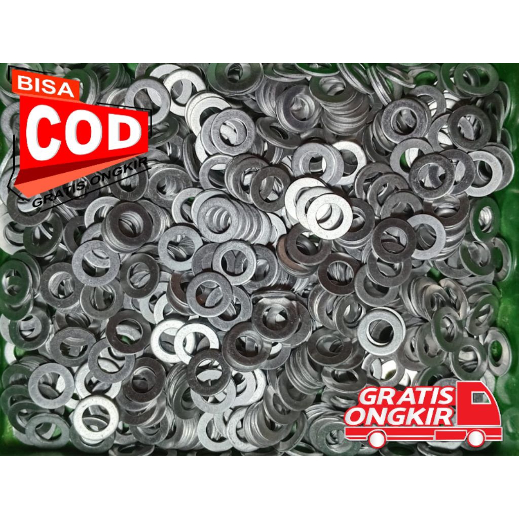 Ring Alumunium, ring oli gardan 12, ring oli 14, ring oli supra, ring oli honda, ring oli yamaha