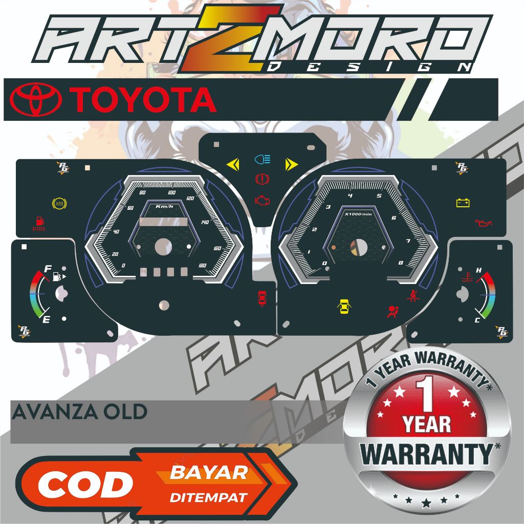 PAPAN PANEL SPEEDOMETER CUSTOM TOYOTA AVANZA OLD