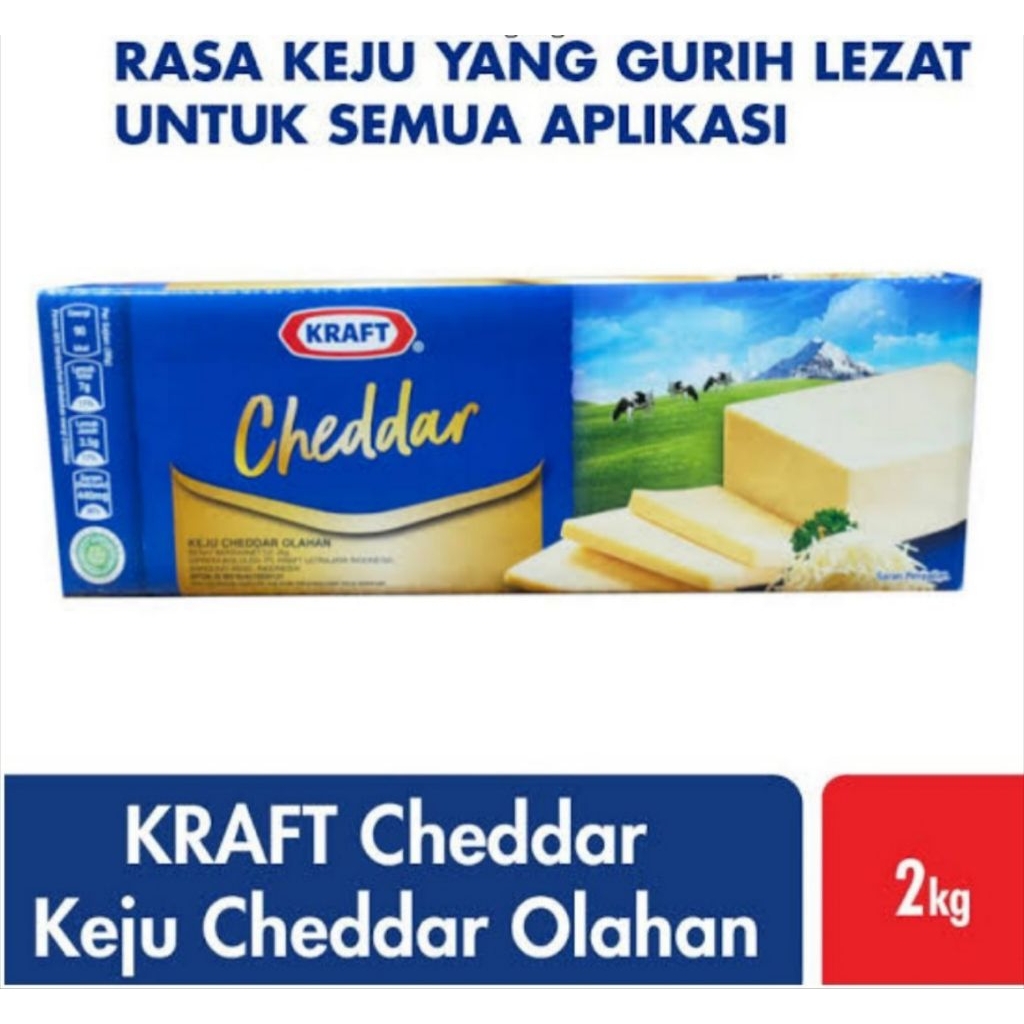 

Keju kraft cheddar 2kg keju olahan