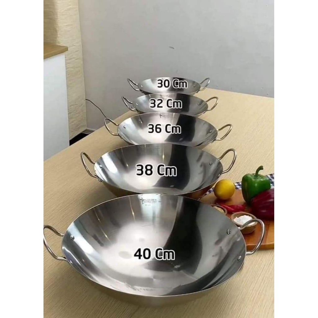 Wajan Stainless Golden Flying Fish Harden