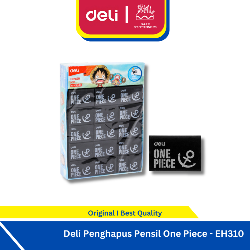 

Deli Penghapus Pensil Eraser EH310/ EH311 One Piece Black Hitam - Besar/kecil eceran satuan